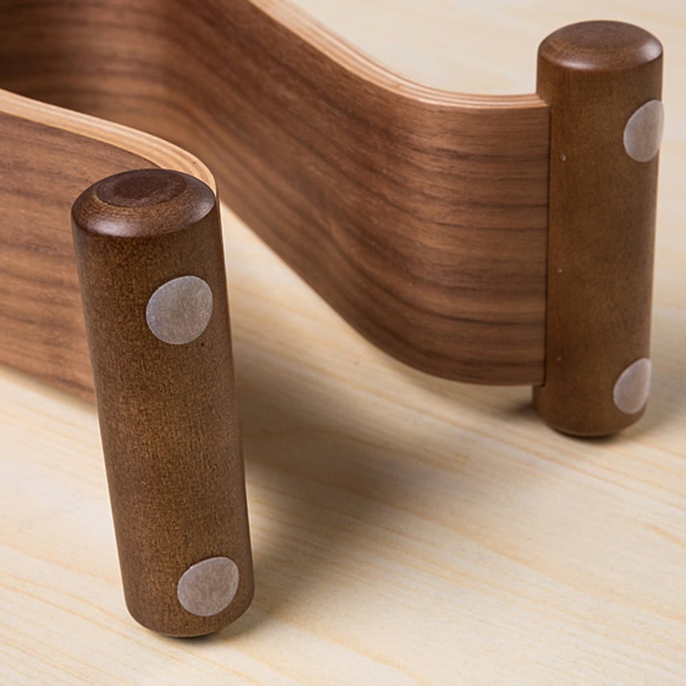 Wooden Walnut Wood Omega Headphone Gaming Headset Display Stand Holder Hanger