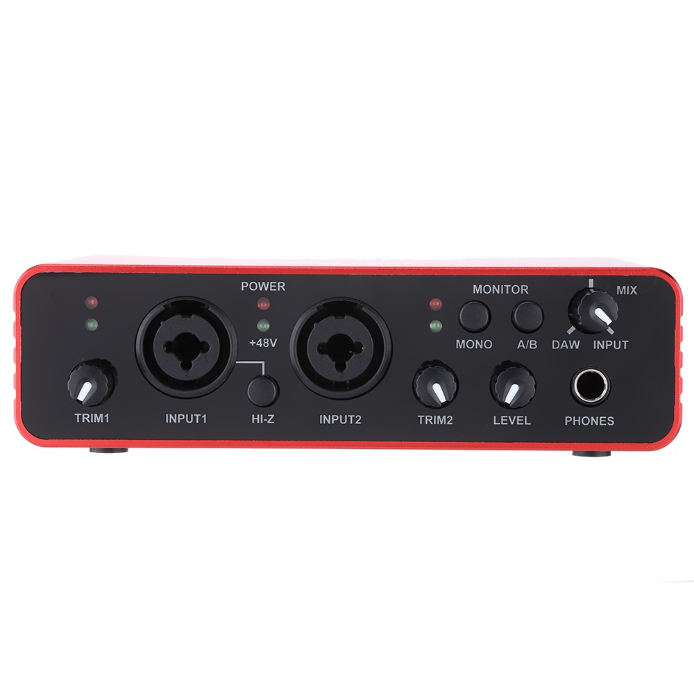 NUX UC2 Mini Port USB XLR 6.35mm Input Output Audio Interface for Mic