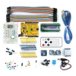 Micro USB UNO R3 BreadBoard Advance Kit w/ Sensors / LCD Display Module / Tutorial for Arduino
