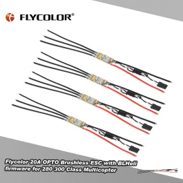 4Pcs Original Flycolor Raptor 390 Series BLHeli 20A OPTO Brushless ESC Electric Speed Controller for QAV250 280 300 Quadcopter
