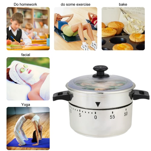 Kitchen Cooking Timer Mechanical Drive Countdown 60-Minute Loud Alarm Clock Pressure Cooker Shape
Kitchen Cooking Timer Mechanical Drive Countdown 60-Minute Loud Alarm Clock Pressure Cooker Shape