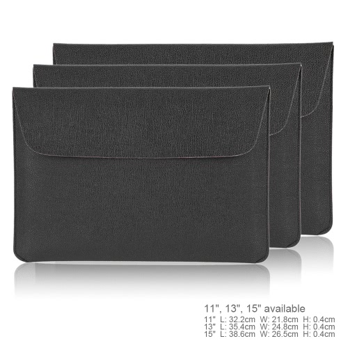 11" Portable Slim PU Leather Envelope Carrying Notebook Sleeve Bag Case Cover for MacBook/MacBook Air/Pro Laptop PC Ultrabook Tablet
11" Portable Slim PU Leather Envelope Carrying Notebook Sleeve Bag Case Cover for MacBook/MacBook Air/Pro Laptop PC Ultrabook Tablet