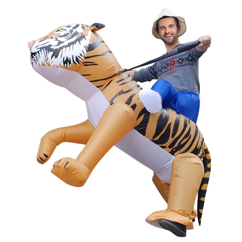 Disappearing man white tiger adult costume