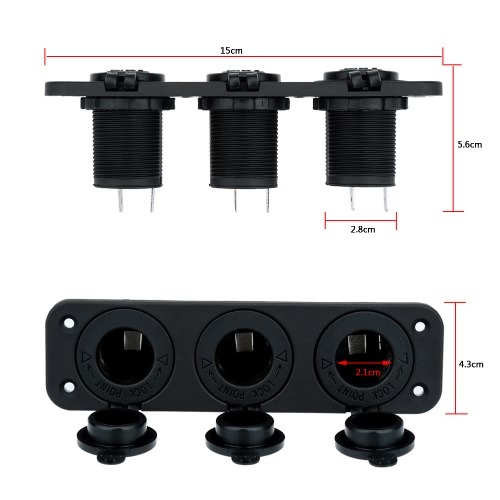 Car Cigarette Lighter Power Socket Splitter Power Charger Adapter 3 Ports 12-24V от Tomtop.com INT Car Cigarette Lighter Power Socket Splitter Power Charger Adapter 3 Ports 12-24V от Tomtop.com INT