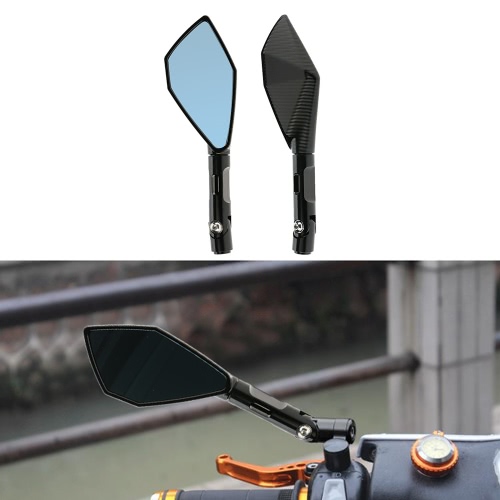 Pair of CNC Aluminum Motorcycle Rearview Mirror Universal Elegant Look Side View Mirrors for Scooter Electric Bike от Tomtop.com INT Pair of CNC Aluminum Motorcycle Rearview Mirror Universal Elegant Look Side View Mirrors for Scooter Electric Bike от Tomtop.com INT