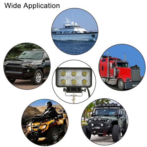 KKMOON 18W LED Car Work Light Bar 4.3 Inch 1350LM Spot Beam for Jeep Offroad ATV Truck SUV 12V 24V от Tomtop.com INT KKMOON 18W LED Car Work Light Bar 4.3 Inch 1350LM Spot Beam for Jeep Offroad ATV Truck SUV 12V 24V от Tomtop.com INT
