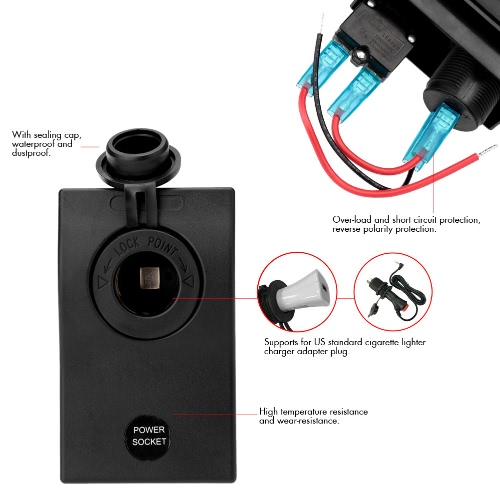 Car Cigarette Lighter Splitter Power Socket Adapter Over-load Protection от Tomtop.com INT Car Cigarette Lighter Splitter Power Socket Adapter Over-load Protection от Tomtop.com INT