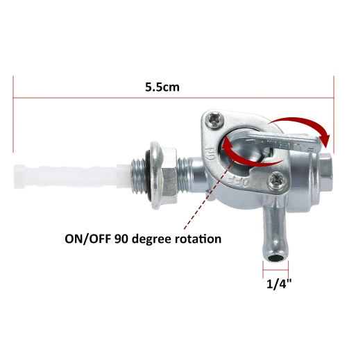 Fuel On/Off Valve Switch Petcock 2-3KW for 1/4" Hose Tap Generator Engine Fuel Tank от Tomtop.com INT Fuel On/Off Valve Switch Petcock 2-3KW for 1/4" Hose Tap Generator Engine Fuel Tank от Tomtop.com INT