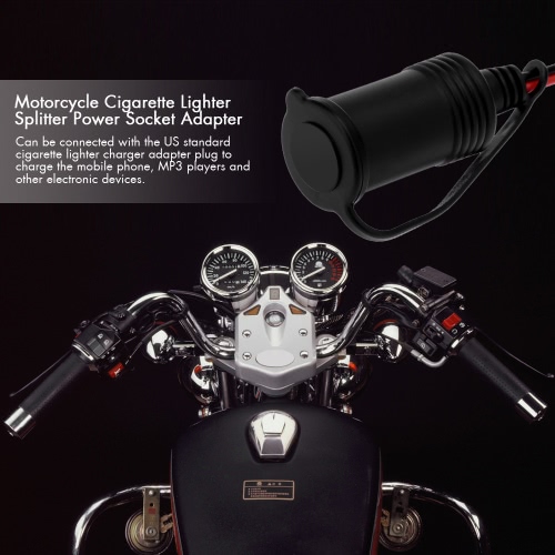Motorcycle Cigarette Lighter Splitter Power Socket Adapter Outlet 12V от Tomtop.com INT Motorcycle Cigarette Lighter Splitter Power Socket Adapter Outlet 12V от Tomtop.com INT