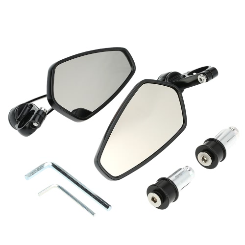 Pair of Motorcycle Universal 7/8" Handle Bar End Rearview Mirror CNC Aluminum 360° Rotation Bracket Side View Mirrors от Tomtop.com INT Pair of Motorcycle Universal 7/8" Handle Bar End Rearview Mirror CNC Aluminum 360° Rotation Bracket Side View Mirrors от Tomtop.com INT