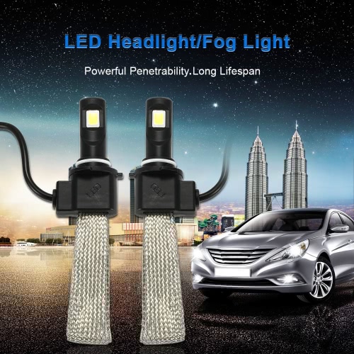 KKMOON 1 Pair of 30W 3200LM 9006 COB Chip LED Headlight Fog Light 12V 24V Car Upgrade Replacement Bulb Beam Kit 6000K White от Tomtop.com INT KKMOON 1 Pair of 30W 3200LM 9006 COB Chip LED Headlight Fog Light 12V 24V Car Upgrade Replacement Bulb Beam Kit 6000K White от Tomtop.com INT