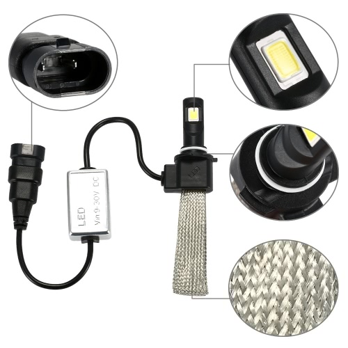 KKMOON 1 Pair of 30W 3200LM 9006 COB Chip LED Headlight Fog Light 12V 24V Car Upgrade Replacement Bulb Beam Kit 6000K White от Tomtop.com INT KKMOON 1 Pair of 30W 3200LM 9006 COB Chip LED Headlight Fog Light 12V 24V Car Upgrade Replacement Bulb Beam Kit 6000K White от Tomtop.com INT