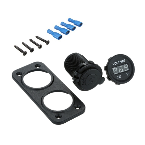 Car Motorcycle LED Digital Display Voltmeter Meter with Cigarette Lighter Power Socket for Car Truck Motorcycle Boat for ATV от Tomtop.com INT Car Motorcycle LED Digital Display Voltmeter Meter with Cigarette Lighter Power Socket for Car Truck Motorcycle Boat for ATV от Tomtop.com INT
