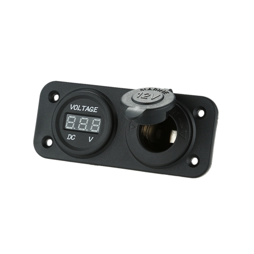 Car Motorcycle LED Digital Display Voltmeter Meter with Cigarette Lighter Power Socket for Car Truck Motorcycle Boat for ATV от Tomtop.com INT Car Motorcycle LED Digital Display Voltmeter Meter with Cigarette Lighter Power Socket for Car Truck Motorcycle Boat for ATV от Tomtop.com INT