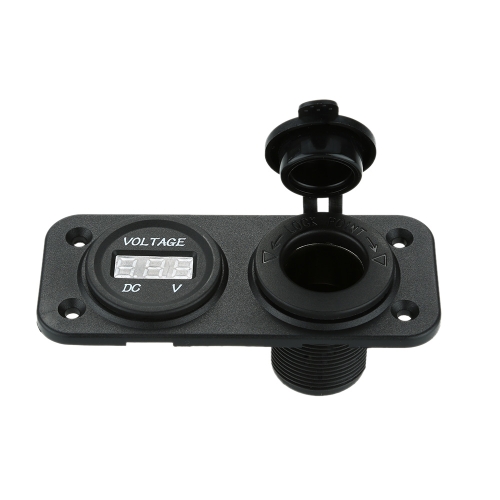 Car Motorcycle LED Digital Display Voltmeter Meter with Cigarette Lighter Power Socket for Car Truck Motorcycle Boat for ATV от Tomtop.com INT Car Motorcycle LED Digital Display Voltmeter Meter with Cigarette Lighter Power Socket for Car Truck Motorcycle Boat for ATV от Tomtop.com INT