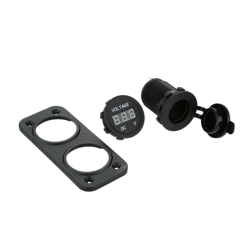 Car Motorcycle LED Digital Display Voltmeter Meter with Cigarette Lighter Power Socket for Car Truck Motorcycle Boat for ATV от Tomtop.com INT Car Motorcycle LED Digital Display Voltmeter Meter with Cigarette Lighter Power Socket for Car Truck Motorcycle Boat for ATV от Tomtop.com INT