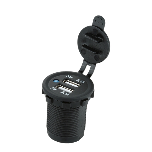 Auto Motorcycle Dual USB Socket Charger Outlet Power Mobile Phone Charger Power Adapter DC 5V 2.1A/2.1A for Car Truck Minibus Motorcycle for ATV Boat от Tomtop.com INT Auto Motorcycle Dual USB Socket Charger Outlet Power Mobile Phone Charger Power Adapter DC 5V 2.1A/2.1A for Car Truck Minibus Motorcycle for ATV Boat от Tomtop.com INT