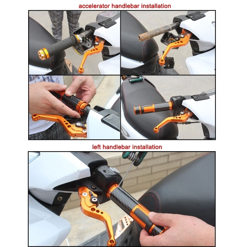 One Pair of Motorcycle DIY Aluminum Handlebar Grips от Tomtop.com INT One Pair of Motorcycle DIY Aluminum Handlebar Grips от Tomtop.com INT