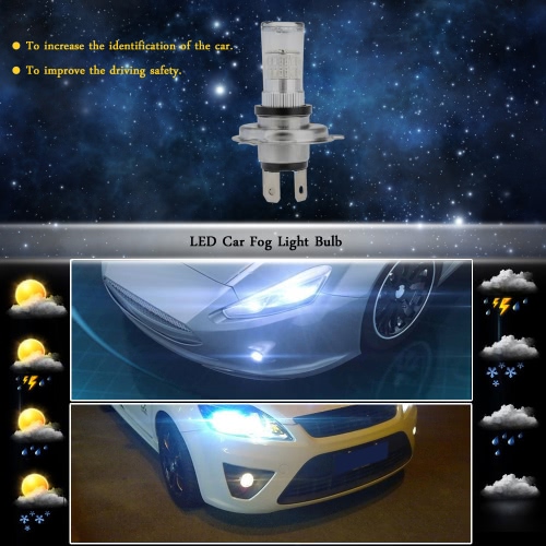 2 X H4 3014 48-SMD Car LED Bulb Fog Light Lamp DRL Replacement 570LM Red Amber от Tomtop.com INT 2 X H4 3014 48-SMD Car LED Bulb Fog Light Lamp DRL Replacement 570LM Red Amber от Tomtop.com INT