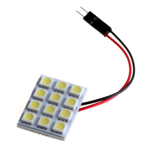 5050 SMD 12 LED White Dome Bulb Light for Car Interior with 3 Adapters от Tomtop.com INT 5050 SMD 12 LED White Dome Bulb Light for Car Interior with 3 Adapters от Tomtop.com INT