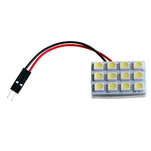 5050 SMD 12 LED White Dome Bulb Light for Car Interior with 3 Adapters от Tomtop.com INT 5050 SMD 12 LED White Dome Bulb Light for Car Interior with 3 Adapters от Tomtop.com INT