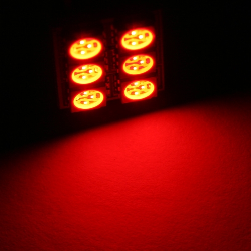 5050 SMD 6 LED Red Dome Bulb Light for Car Interior with 3 Adapters от Tomtop.com INT 5050 SMD 6 LED Red Dome Bulb Light for Car Interior with 3 Adapters от Tomtop.com INT