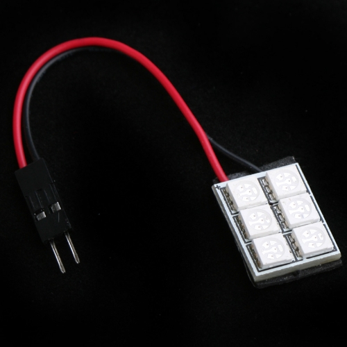 5050 SMD 6 LED Red Dome Bulb Light for Car Interior with 3 Adapters от Tomtop.com INT 5050 SMD 6 LED Red Dome Bulb Light for Car Interior with 3 Adapters от Tomtop.com INT