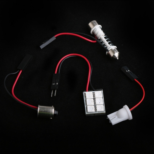 5050 SMD 6 LED Red Dome Bulb Light for Car Interior with 3 Adapters от Tomtop.com INT 5050 SMD 6 LED Red Dome Bulb Light for Car Interior with 3 Adapters от Tomtop.com INT