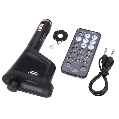 Remote Control Car Kit Wireless FM Transmitter Modulator MP3 Player USB SD Blue от Tomtop.com INT Remote Control Car Kit Wireless FM Transmitter Modulator MP3 Player USB SD Blue от Tomtop.com INT
