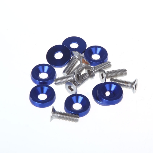 8pcs Bumper Washer & Bolts Kit Set Aluminum Alloy Blue от Tomtop.com INT 8pcs Bumper Washer & Bolts Kit Set Aluminum Alloy Blue от Tomtop.com INT