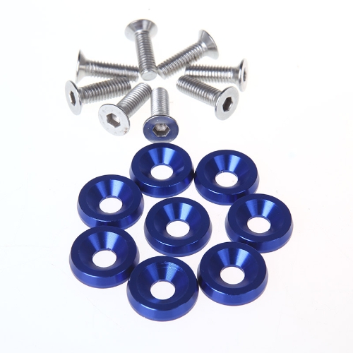 8pcs Bumper Washer & Bolts Kit Set Aluminum Alloy Blue от Tomtop.com INT 8pcs Bumper Washer & Bolts Kit Set Aluminum Alloy Blue от Tomtop.com INT
