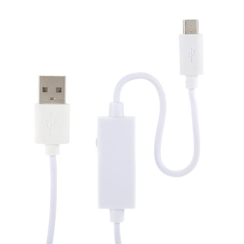 

3 in 1 Micro USB OTG Male to USB Female Y Splitter Extension Cable Adapter with Switch Button for Android Smartphone Tablet PC