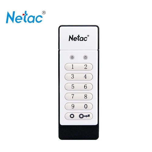 

Netac U618 32G AES 256-bit Hardware Off-line Encryption USB 2.0 Flash Drive Keyboard Lock USB Flash Pen Thumb Drive Disk External Storage Memory Stick