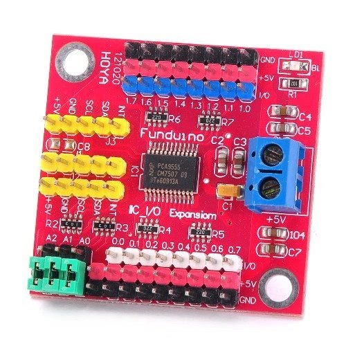 

Funduino Control I2C to GPIO Module - Red for Arduino DIY