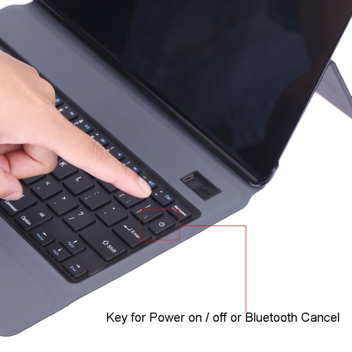 

Arealer Ultra Thin Slim Lightweight PU Leather Case Holder Stand with Wireless Bluetooth 3.0 Keyboard for iPad Pro 9.7 iPad Air 2 Tablet