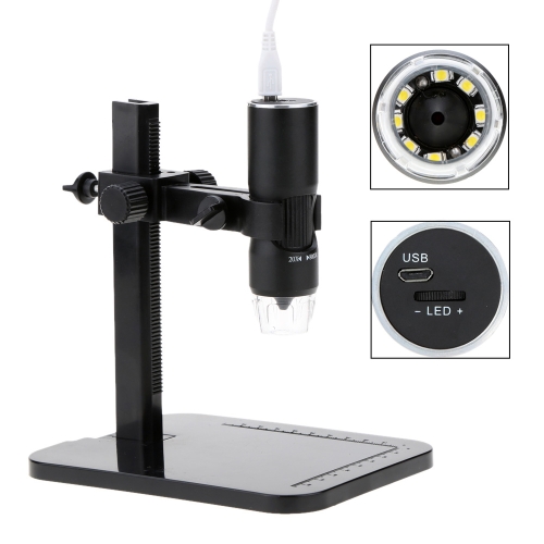 

20X~800X 8LED USB 2.0 Digital Microscope Endoscope Magnifier Camera with Stand Driver Portable