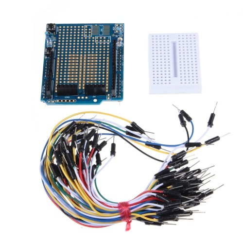 

Mini Breadboard / Testboard + 70 Solderless Flexible Breadboard Jumper Cable Wires Set