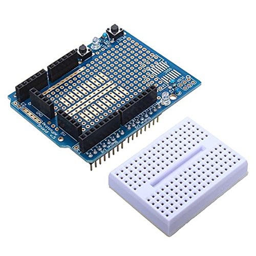 

DIY Prototype Expansion Board with Mini Breadboard for Arduino (Works with Official Arduino Boards)