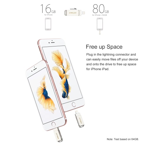 

Teclast 32G USB 3.0 Lightning Flash Drive Pen Thumb Drive MFi Certified External Storage Memory Stick Dual Connectors for iPhone iPad PC