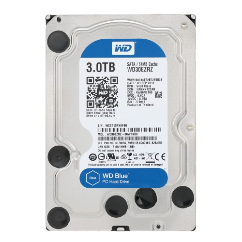 

Western Digital WD Blue 1TB Desktop HDD Internal Hard Disk Drive 5400 RPM SATA 6Gb/s 64MB Cache 3.5-inch WD10EZRZ