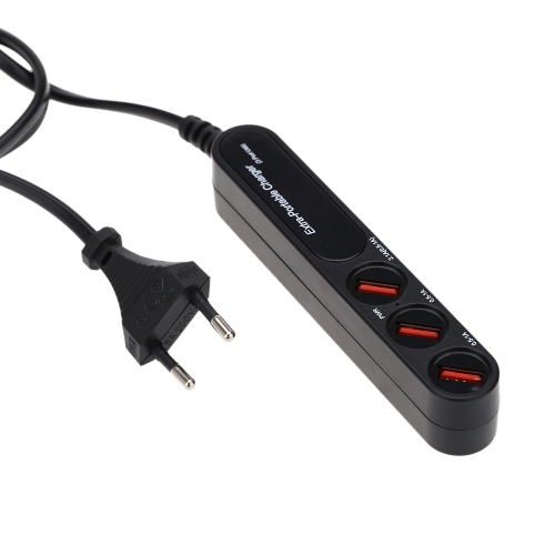 

2.1A 3 Ports Extra-Portable USB Charger Multi-hub Travel Power Adapter Socket Strip for iPhone iPad Cell Phone Tablet Camera Mp3 MP4