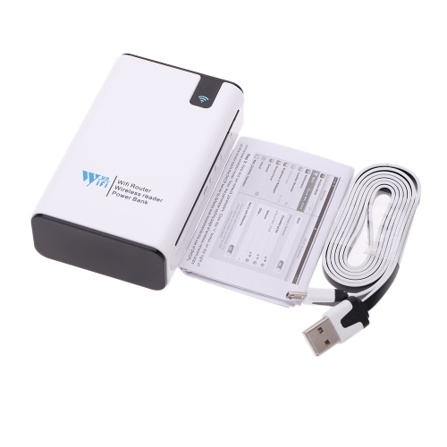 

7800mAh Portable Mobile Battery Power Bank Wireless WiFi Card Reader Router Repeater for iPhone iPad Tablet Laptop Android Smart Device