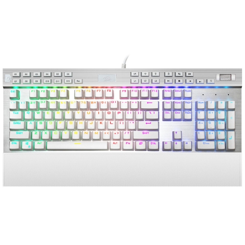 

REDRAGON 132 Keys RGB LED Backlight USB Wired Mechanical Gaming Keyboard Suspended Button Adjustable Input Speed Self-defined Macro Recording Function