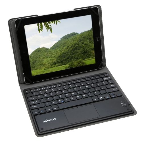 

KKMOON 81 Keys Ultra Slim Thin Touch Pad Bluetooth Keyboard with Foldable Magnetic PU Leather Case for 9.7-10.1 in Tablet Android 3.0 Windows XP 7 8