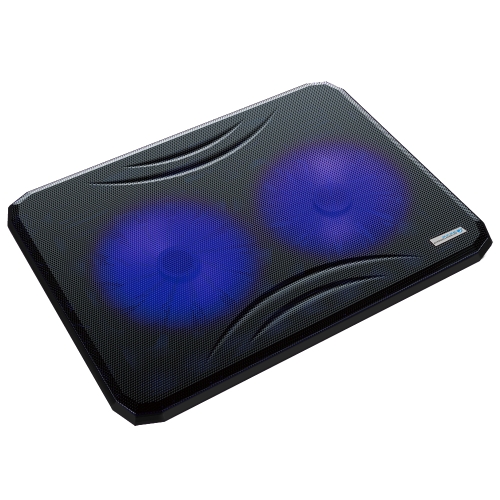 

COOL COLD Ultra Slim Silent Laptop Notebook Cooling Cooler Pad Radiator with Dual 140mm Blue LED Fans