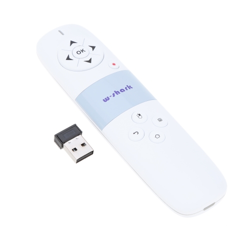 

W-shark 2.4G Mini Flying Air Mouse Portable Handheld Wireless Keyboard Remote Control 3D Motion Sense Handgrip for Android TV Box HTPC Laptop PC