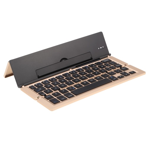 

Portable Mini Ultra Slim Thin Aluminum Foldable Folding Bluetooth Wireless Keyboard for iPhone 6s/iPad Pro Mobile Phone Tablet PC