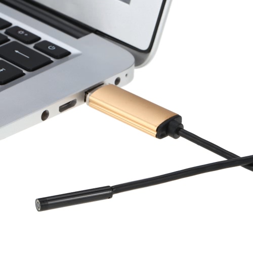 

7.0mm 5m 2 in 1 Digital USB Endoscope Borescope Handheld Inspection Snake Camera 6 Led for Android Smartphones/Laptops