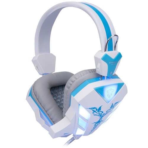 

Cosonic CD-618 Professional Esport Gaming Stereo Music Headset Headphone Over-ear USB 3.5mm Wired with Mic LED Light for Mac Laptop PC Computer