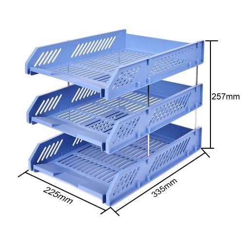 

Comix B2060 Office Desktop File Tray Holder Document Letter Organizer 3 Tier